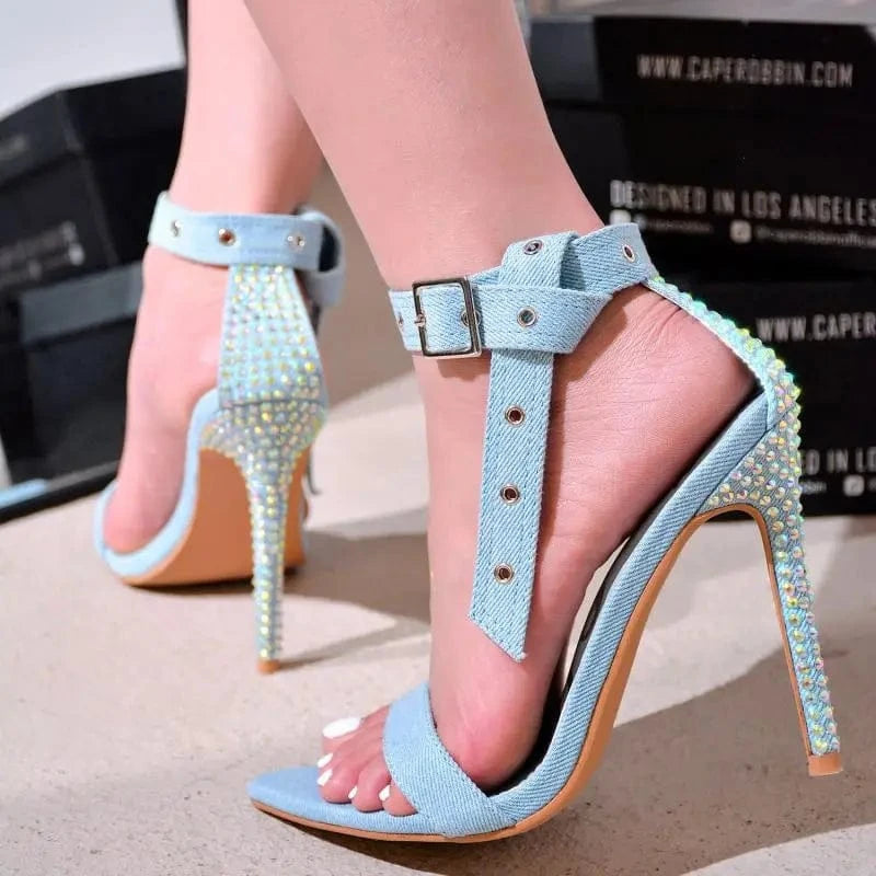 Unique New Fashion Talons Square Toe Female Shoes 2024 Heels for summers