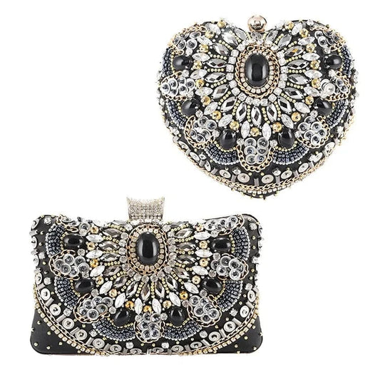 unique sequin diamond crystal clutch bag luxury wedding party rhinestone clutch evening purse