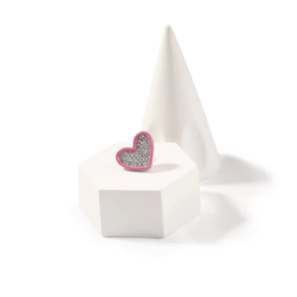 UWIN Pink CZ Heart Shape Chain Pendant Iced Pink Oil Earring Hiphop Women Necklace Rapper Fashion Women Jewelry Set