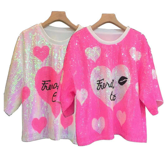 valentine's day gift ideas 2024 valentine's day party sequin shirt dress