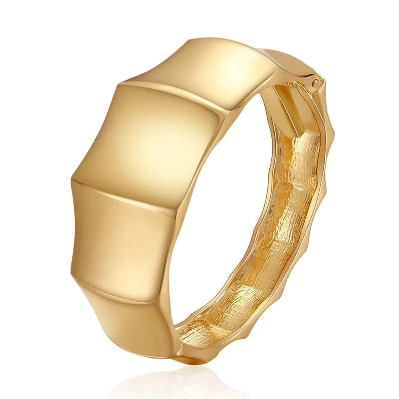 Versatile Fashion And Glossy Trend Bamboo Bracelet Personalized  Ring Bracelet   Minimalist Design Irregular Bracelet
