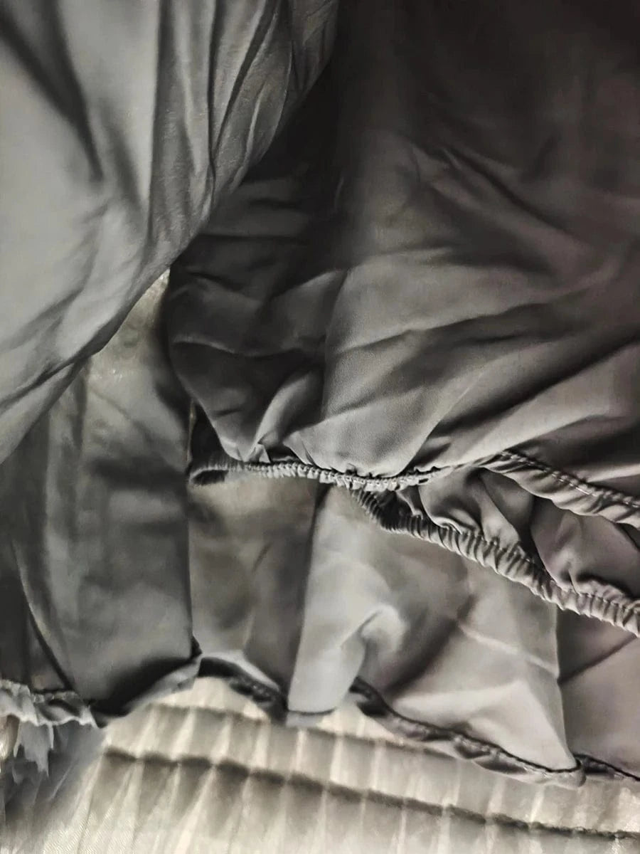 VGH Patchwork Tierred Mesh Ball Gown for Women High Waist Spliced Elastic Solid Sweet Fashion Style Mini Skirts Female Clothes