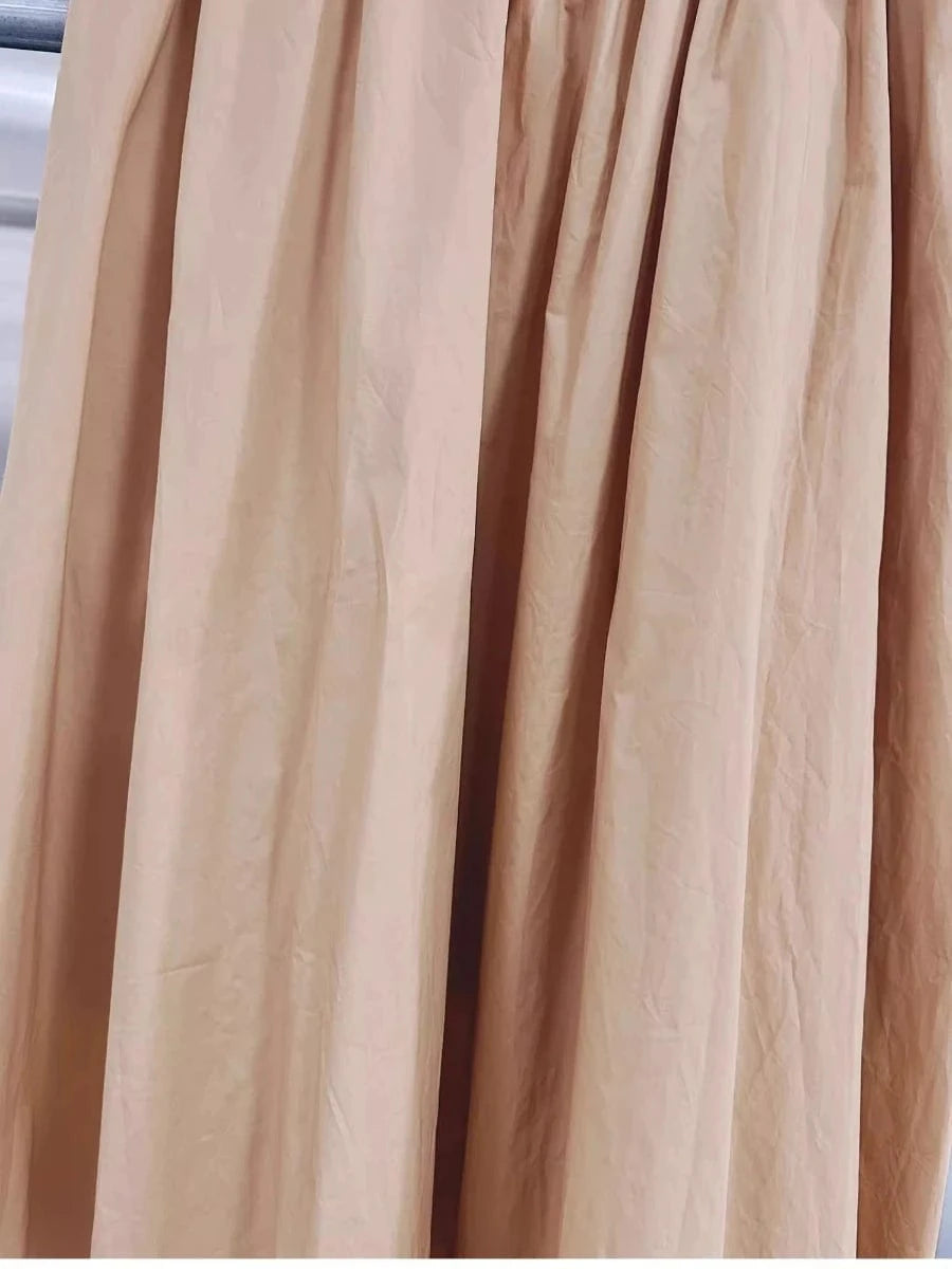 VGH Solid Embroidery Design Two Piece Sets for Women Lapel Sleeveless Top High Wasit Spliced Hollow Out A Line Skirt Suit Female