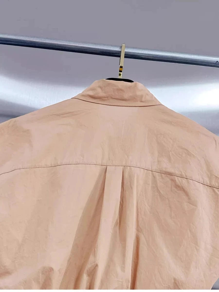 VGH Solid Embroidery Design Two Piece Sets for Women Lapel Sleeveless Top High Wasit Spliced Hollow Out A Line Skirt Suit Female