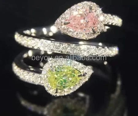 vintage / 16inches / chocker Pink Green Luxury Rhinestone Sweet Cool Tassel Iced Out Crystal Necklace Adjustable Collar Chain Women's Fashion Jewelry