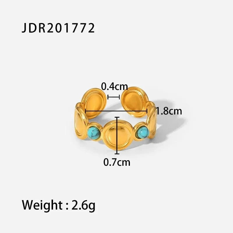 Vintage Individual Geometry Ring Temperament Stainless Steel Women Ring Fashion Rings Wholesale Jewelry