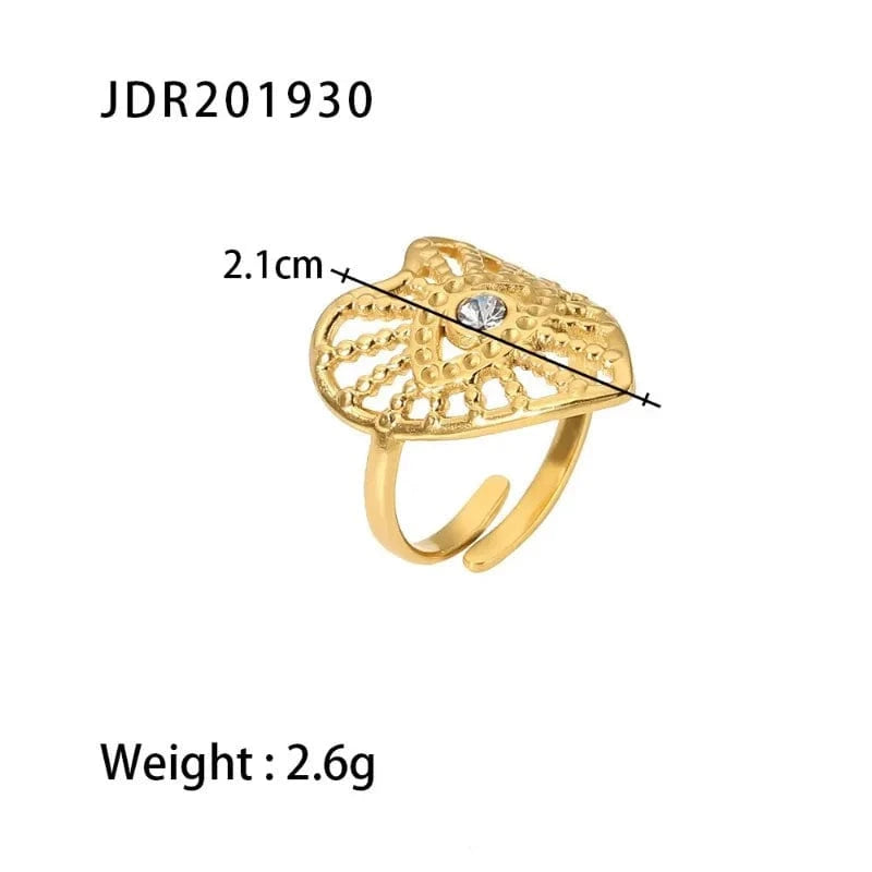 Vintage Individual Geometry Ring Temperament Stainless Steel Women Ring Fashion Rings Wholesale Jewelry