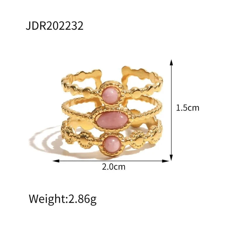 Vintage Individual Geometry Ring Temperament Stainless Steel Women Ring Fashion Rings Wholesale Jewelry