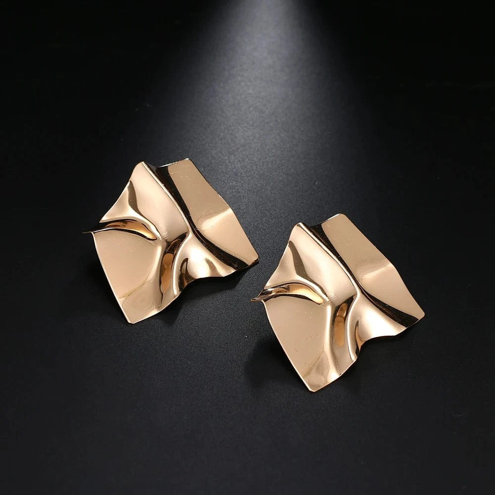 VKME Fashion Vintage Earrings For Women Big Geometric Statement Metal Drop Earrings Trendy Earings Jewelry Accessories