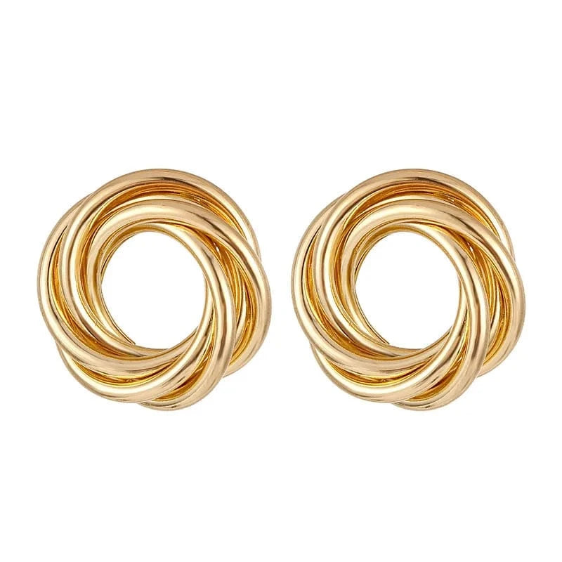 VKME Fashion Vintage Earrings For Women Big Geometric Statement Metal Drop Earrings Trendy Earings Jewelry Accessories