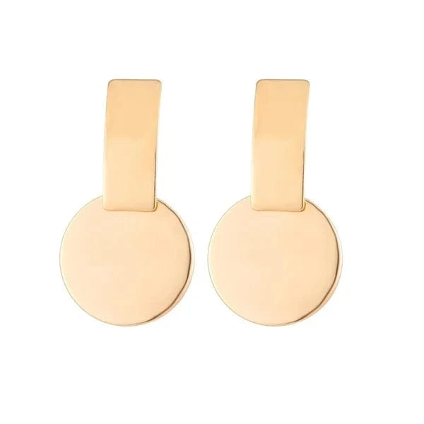 VKME Fashion Vintage Earrings For Women Big Geometric Statement Metal Drop Earrings Trendy Earings Jewelry Accessories