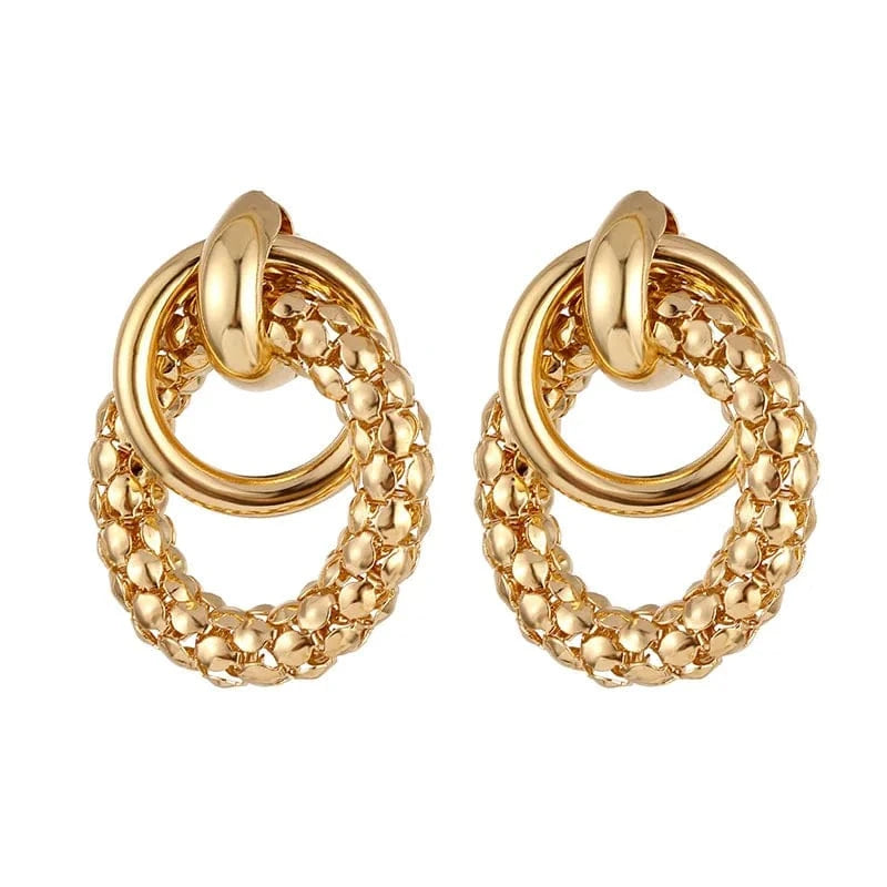 VKME Fashion Vintage Earrings For Women Big Geometric Statement Metal Drop Earrings Trendy Earings Jewelry Accessories