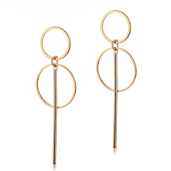 VKME Fashion Vintage Earrings For Women Big Geometric Statement Metal Drop Earrings Trendy Earings Jewelry Accessories