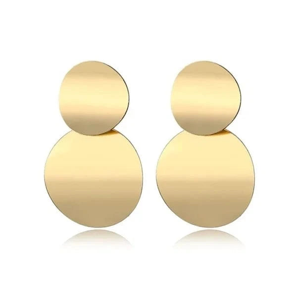 VKME Fashion Vintage Earrings For Women Big Geometric Statement Metal Drop Earrings Trendy Earings Jewelry Accessories