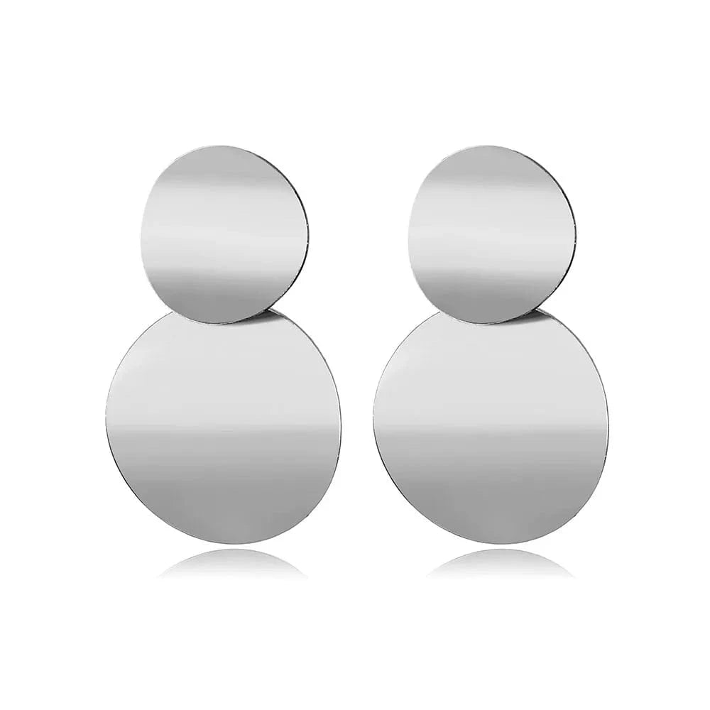 VKME Fashion Vintage Earrings For Women Big Geometric Statement Metal Drop Earrings Trendy Earings Jewelry Accessories