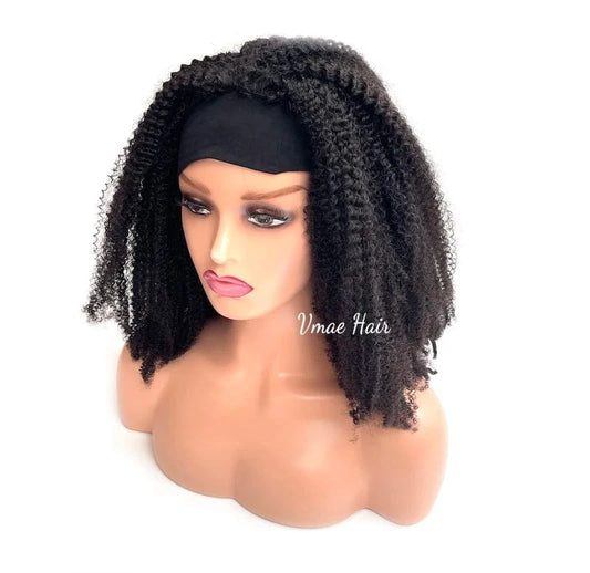 VMAE Cuticle Aligned Wig Vendors Vietnamese Raw Human Hair Afro Kinky Curly Headband Wigs Human Hair for Black Women