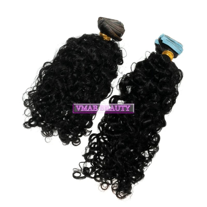 Vmae Injected Virgin Remy Cuticle Aligned Body Wave Kinky Curly Straight Raw Tape Ins Invisible Tape In Extensions Human Hair