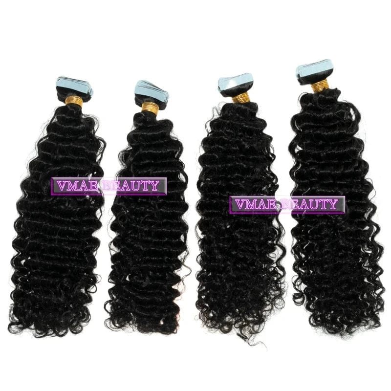 VMAE Pre Bonded Mongolian Hair Cuticle Aligned Remy Hair Natural Color 3A 3B 3C Kinky Curly Tape Ins 100g Keratin Human Hair
