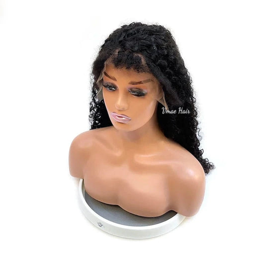 VMAE Remy INDIAN Raw Wig Vendors Wholesale Afro Kinky Curly 13*6 HD Human Hair Lace Front Wig Lace Front Wigs for Black Women