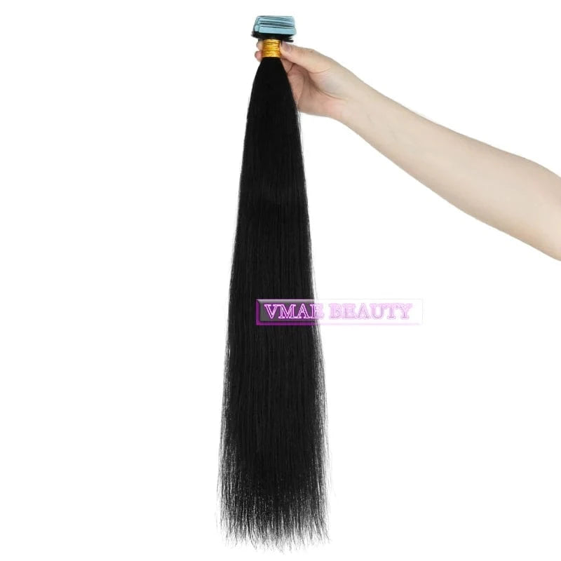 Vmae Remy Kinky Curly Yaki Straight Vietnamese Raw Hair Tape In Seamless Invisible Virgin Hair Tape In Extensions Human Hair