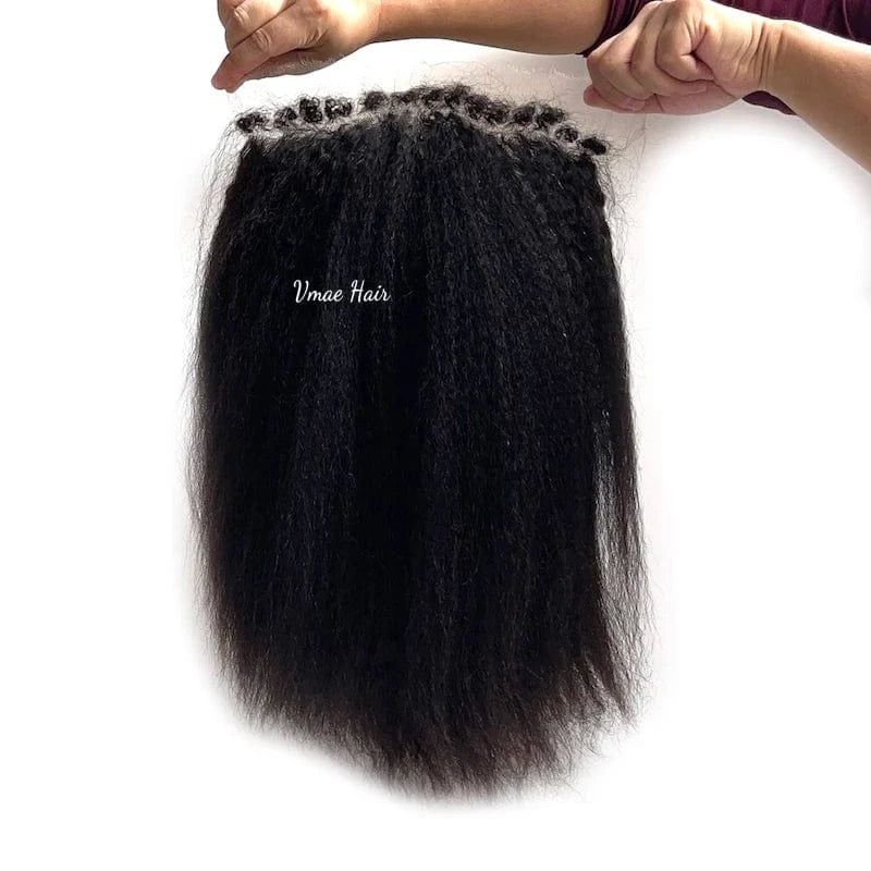 VMAE Unprocessed Virgin Raw 150% Wholesale Coarse Kinky Straight Frontal Wigs With Baby Hair Human Hair Lace Front Wig