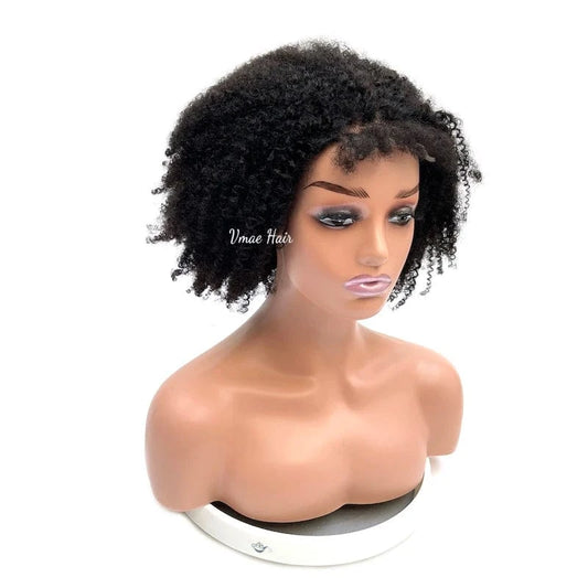 VMAE Vietnamese Wholesale Afro Kinky Curly Lace Frontal Cuticle Aligned Raw Human Hair Wigs Lace Front Wigs for Black Women