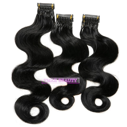 VMAE Virgin Indian Cuticle Aligned 6D Hair Extension Machine Afro Kinky Curly Prebonded 6D Human Hair Extensions
