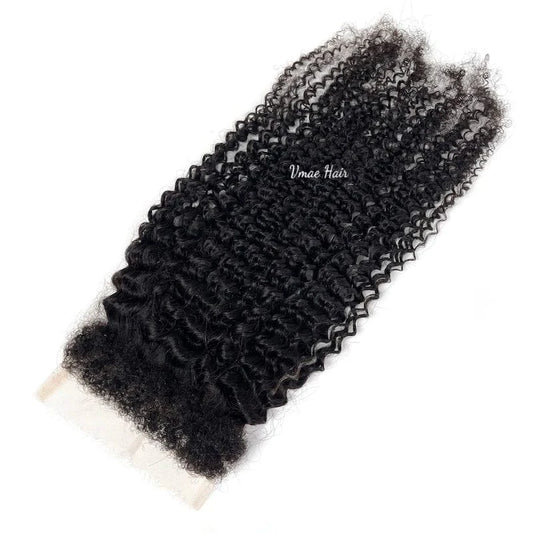 VMAE Wholesale Cuticle Aligned Raw Vietnamese Hair Afro Kinky Curly Transparent 5*5 HD Lace Closure Human Virgin Extensions