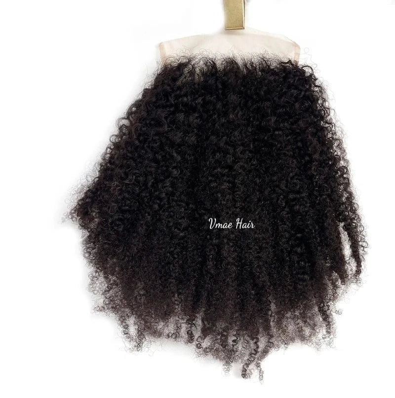 VMAE Wholesale Cuticle Aligned Raw Vietnamese Hair Kinky Straight Transparent 7*7 6*6 5*5 Lace Closure Human Virgin Extensions