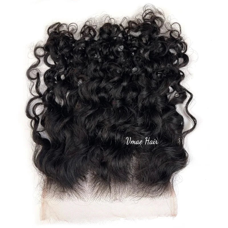 VMAE Wholesale Cuticle Aligned Raw Vietnamese Hair Kinky Straight Transparent 7*7 6*6 5*5 Lace Closure Human Virgin Extensions