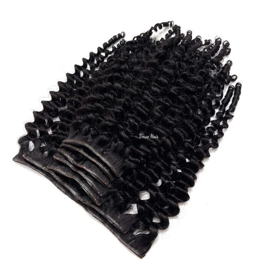 VMAE Wholesale Raw Vietnamese Remy Human Hair Afro Kinky Curly PU Genius Invisible Clip-in Seamless Clip In Hair Extension