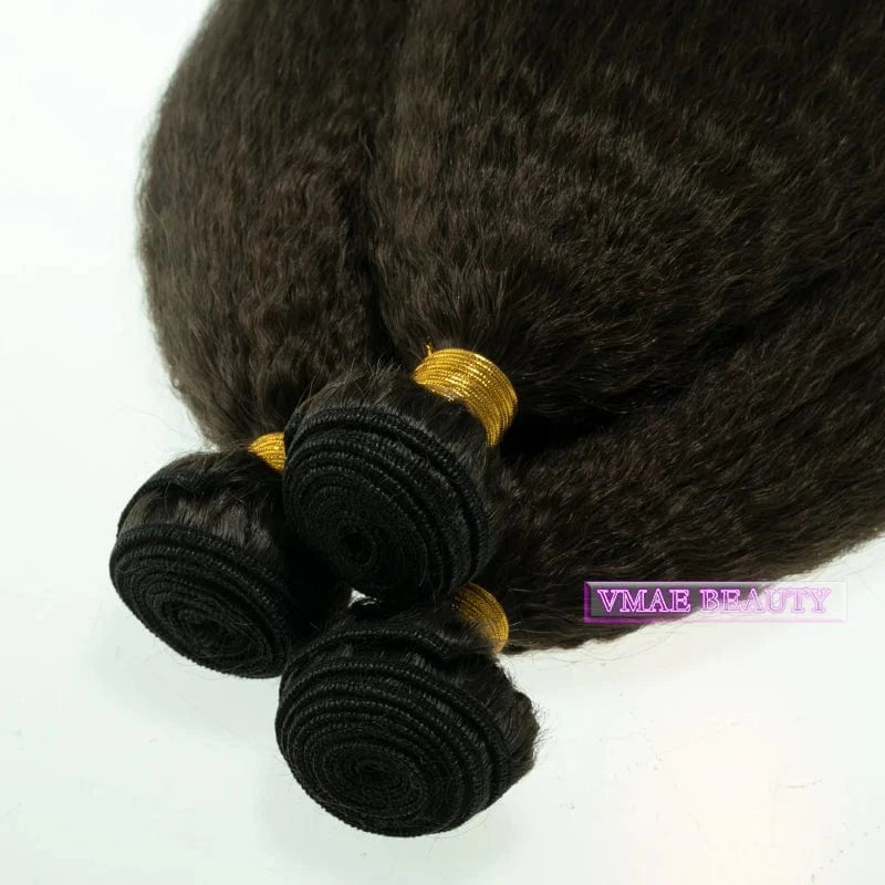 VMAE Wholesale Unprocessed Afro Curly Kinky Straight Cuticle Aligned Hair Weft Human Hair Bundles Raw Mink Virgin Extensions