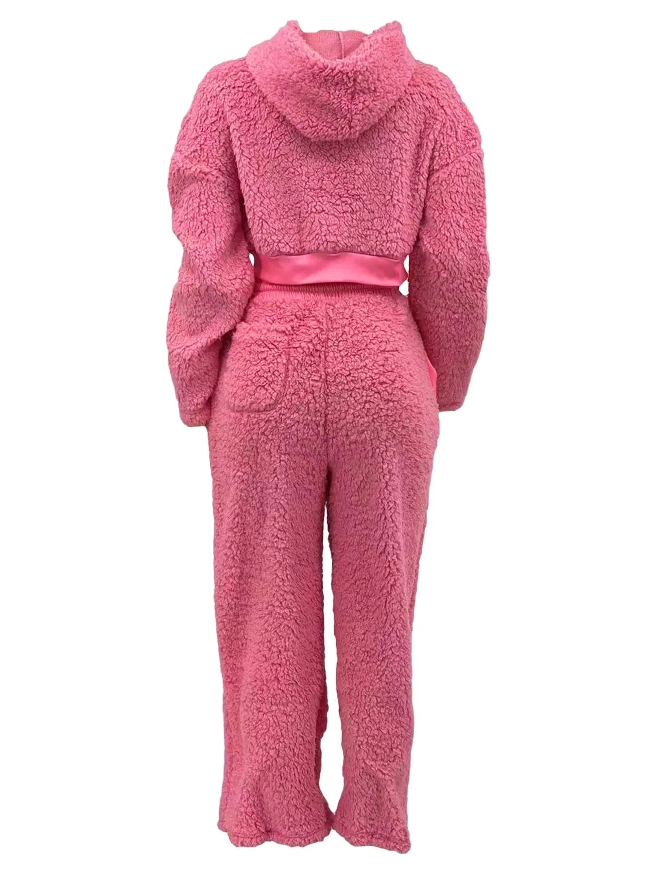 Warm Thick Fleece Jogger Set Women Woman Winter Fleece Sweat Suit Fuzzy Lounge Wear 2 PC Set
