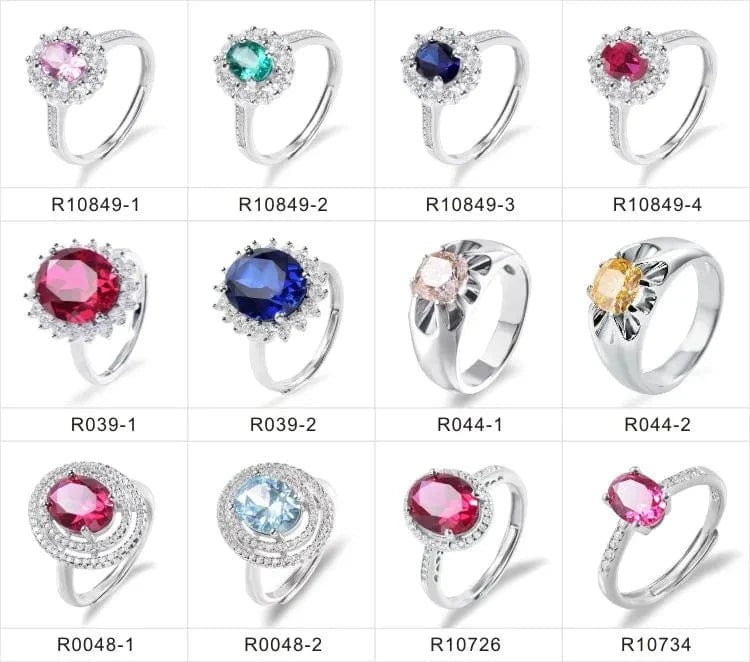 Wedding Handcrafted Jewelry & Accessories 925 Silver Sapphire Stone Ring Jewelry Women