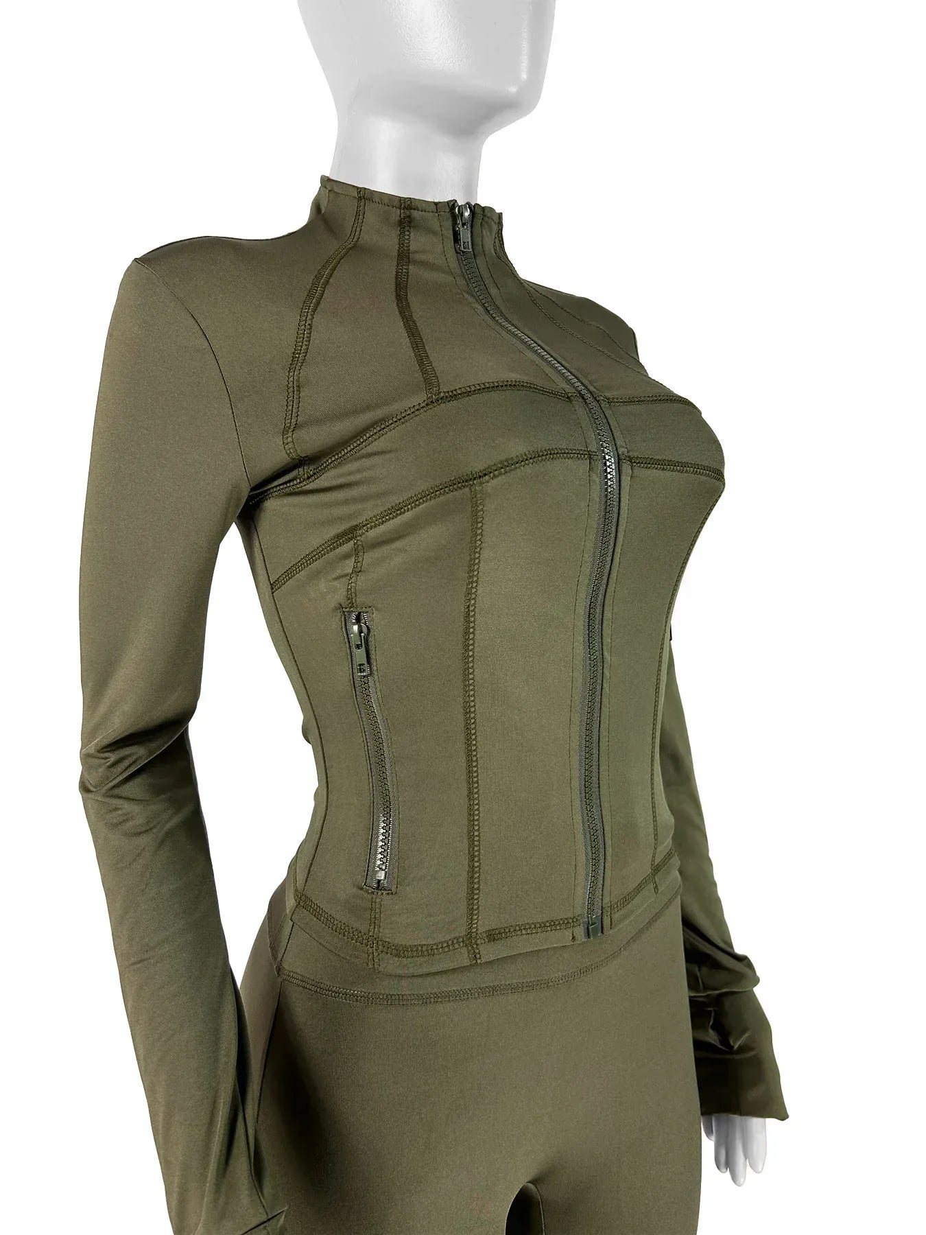 Weird Puss Casual Sporty 2 Piece Set Women Classic Tracksuit Cardigan Full Sleeve Jacket+Stretch Waist Skinny Shorts Trend Suits - SN Wigs & More