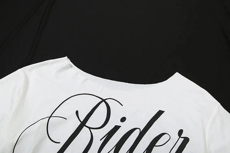 Weird Puss Letter Print Crop Tops Women Summer Trend Wild Biased Collar Street Skinny Simple Classic Streetwear Daily Soft Tees