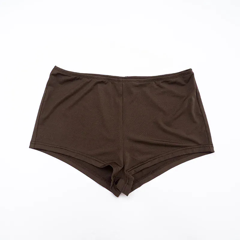 Weird Puss Sexy Casual 3 Piece Set Mesh Full Sleeve o-Neck Crop Tops+Shorts+Foot Cover Matching Autumn Trend Streetwear Outfits