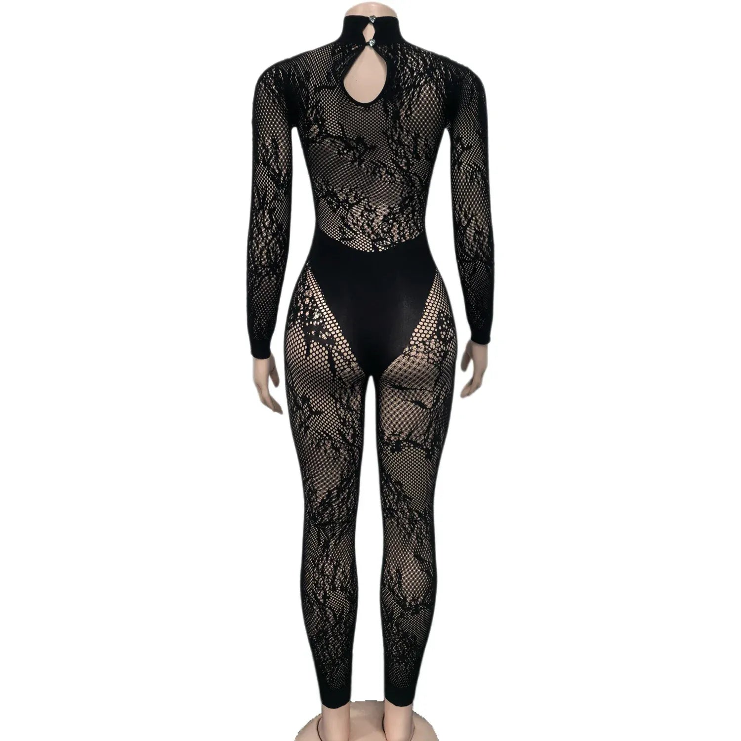 Weird Puss Sexy Hipster Jumpsuit Women Jacquard Coquette Patchwork Skinny Stretch Midnight Club Activity Button Workout Overalls - SN Wigs & More
