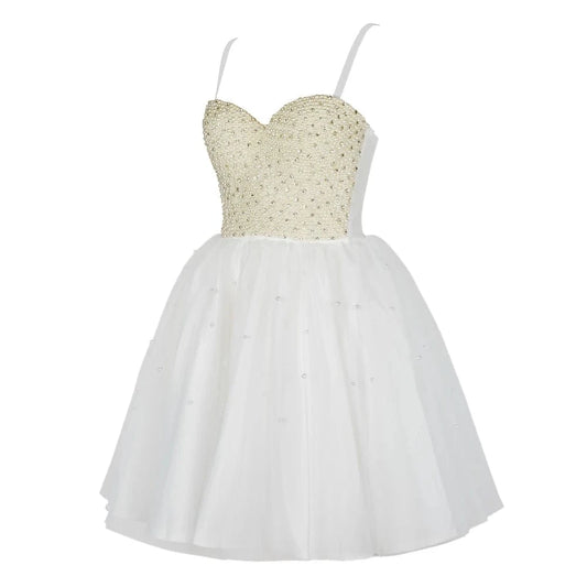 western bridesmaid chiffon beaded girls dinner party wedding short fashion evening dresses