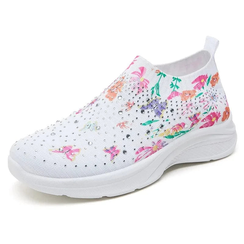 WHITE / 41 Shoes women 2025 new fashion fashion match color breathable single shoes women's shoes casual running shoes