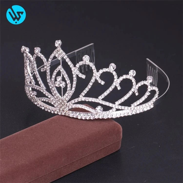 White Fashionable Fashion Bridal Crown Wholesale Pageant Crowns and Tiaras Wedding Hair Accessories Wedding Tiara