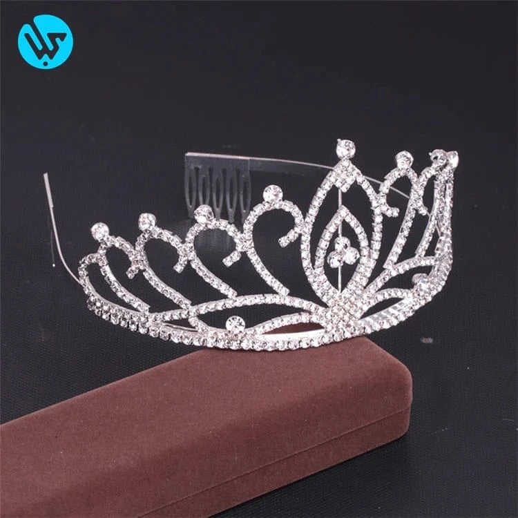 White Fashionable Fashion Bridal Crown Wholesale Pageant Crowns and Tiaras Wedding Hair Accessories Wedding Tiara