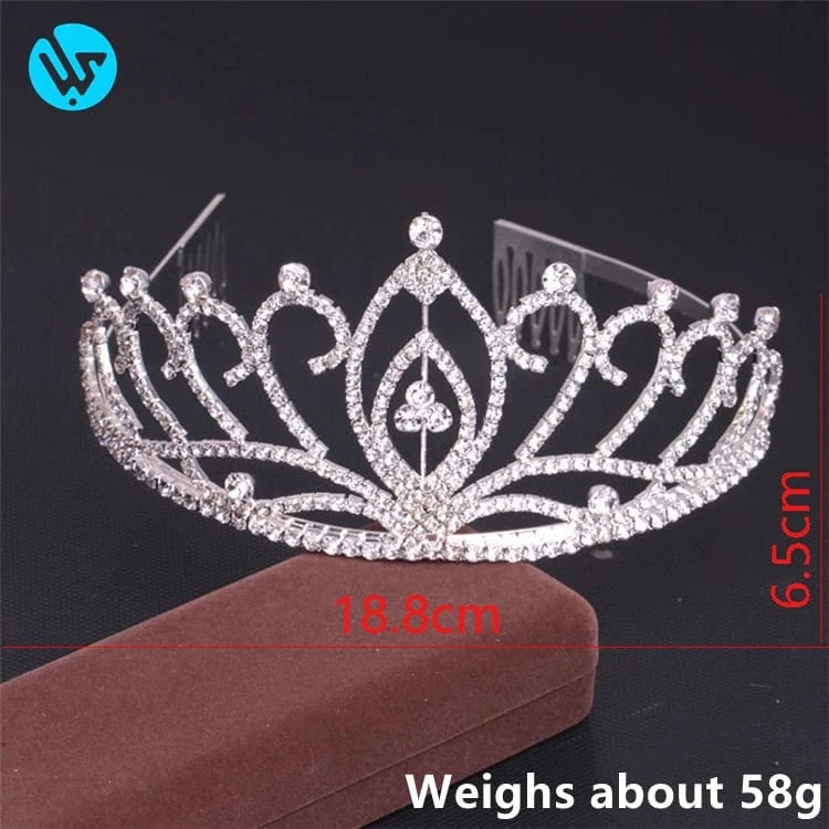 White Fashionable Fashion Bridal Crown Wholesale Pageant Crowns and Tiaras Wedding Hair Accessories Wedding Tiara