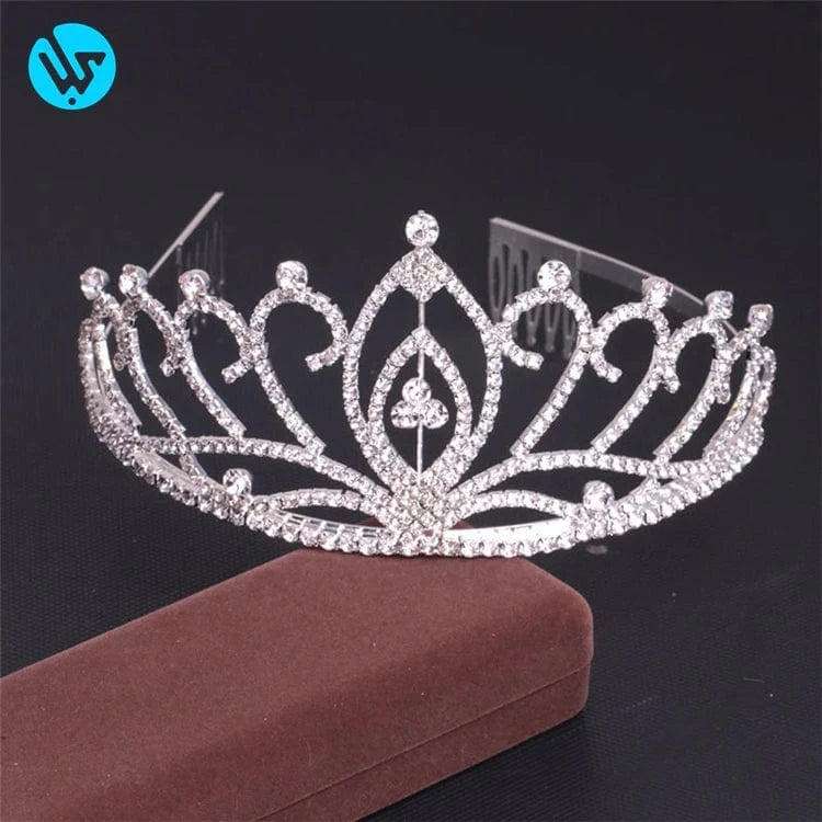 White Fashionable Fashion Bridal Crown Wholesale Pageant Crowns and Tiaras Wedding Hair Accessories Wedding Tiara
