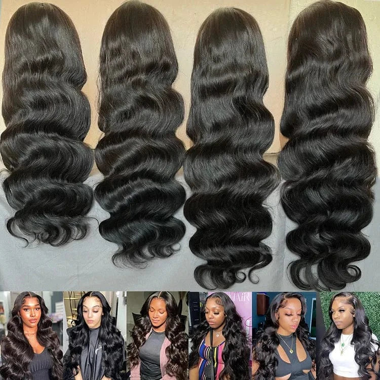 Wholesale 13x4 Transparent Swiss Lace Front Wig Vendor Virgin Hair Deep Water Curly Wave Full Lace Frontal Wigs for Black Women
