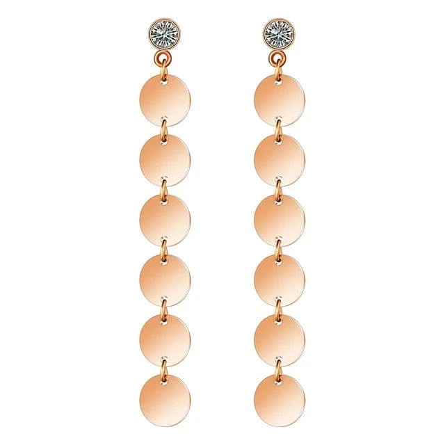 Wholesale 2024 Cuban Chain Pearl Earrings 18K Gold Plated Women Stainless Steel Drop Earrings