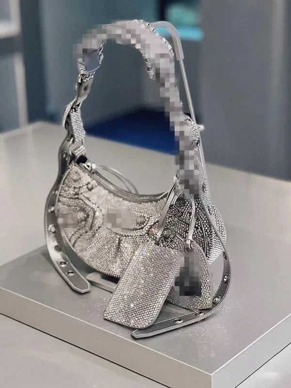 Wholesale 2024 new fashion luxury diamonds shiny designer handbags famous brands womens bags