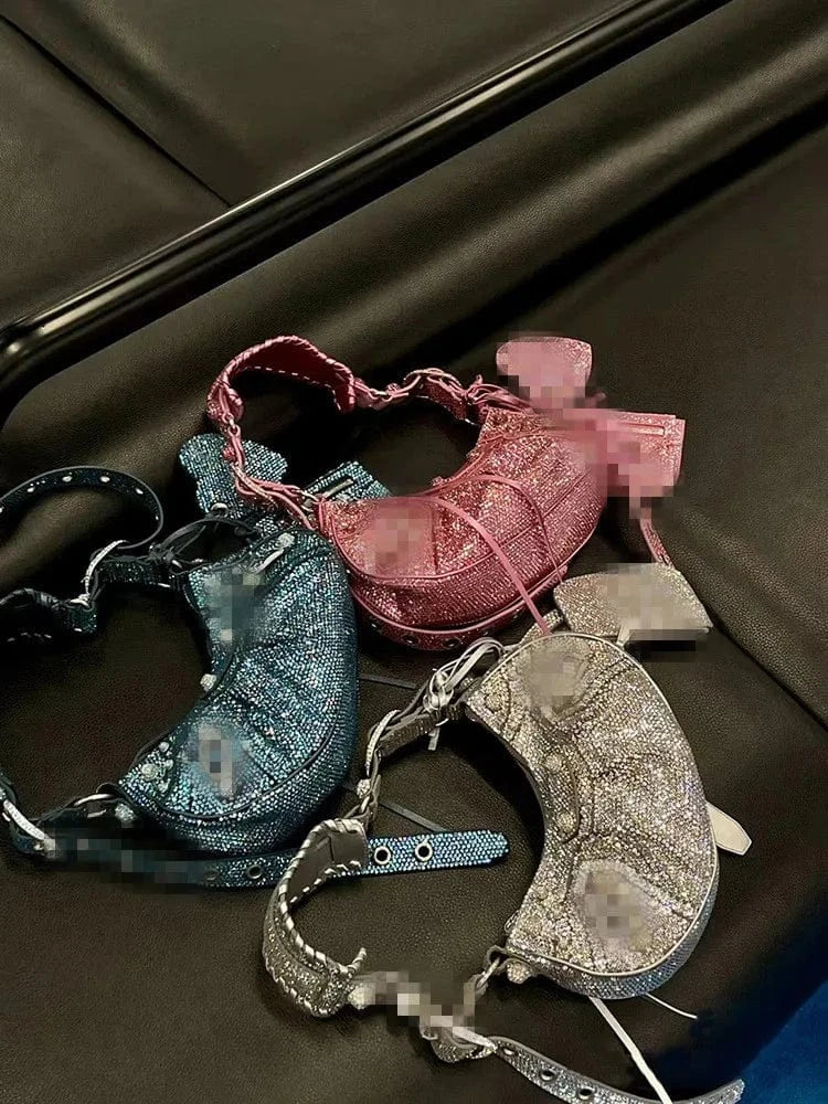 Wholesale 2024 new fashion luxury diamonds shiny designer handbags famous brands womens bags