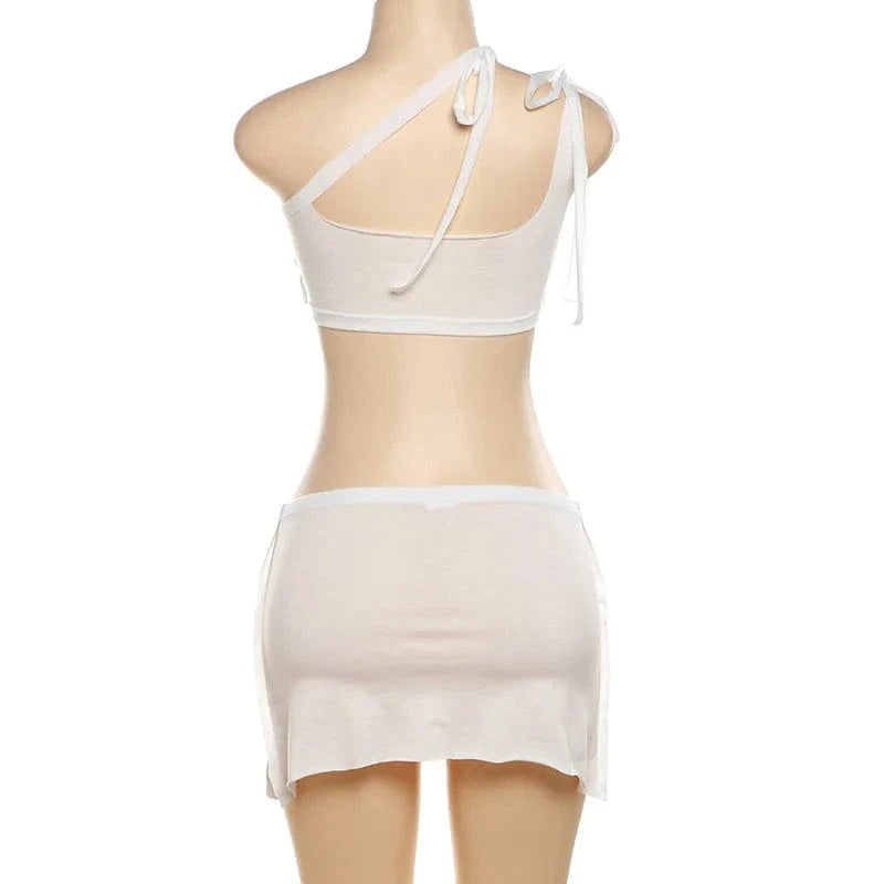 Wholesale 2024 summer new arrivals fashion show hot sexy 2 piece skirt set Women's Sets