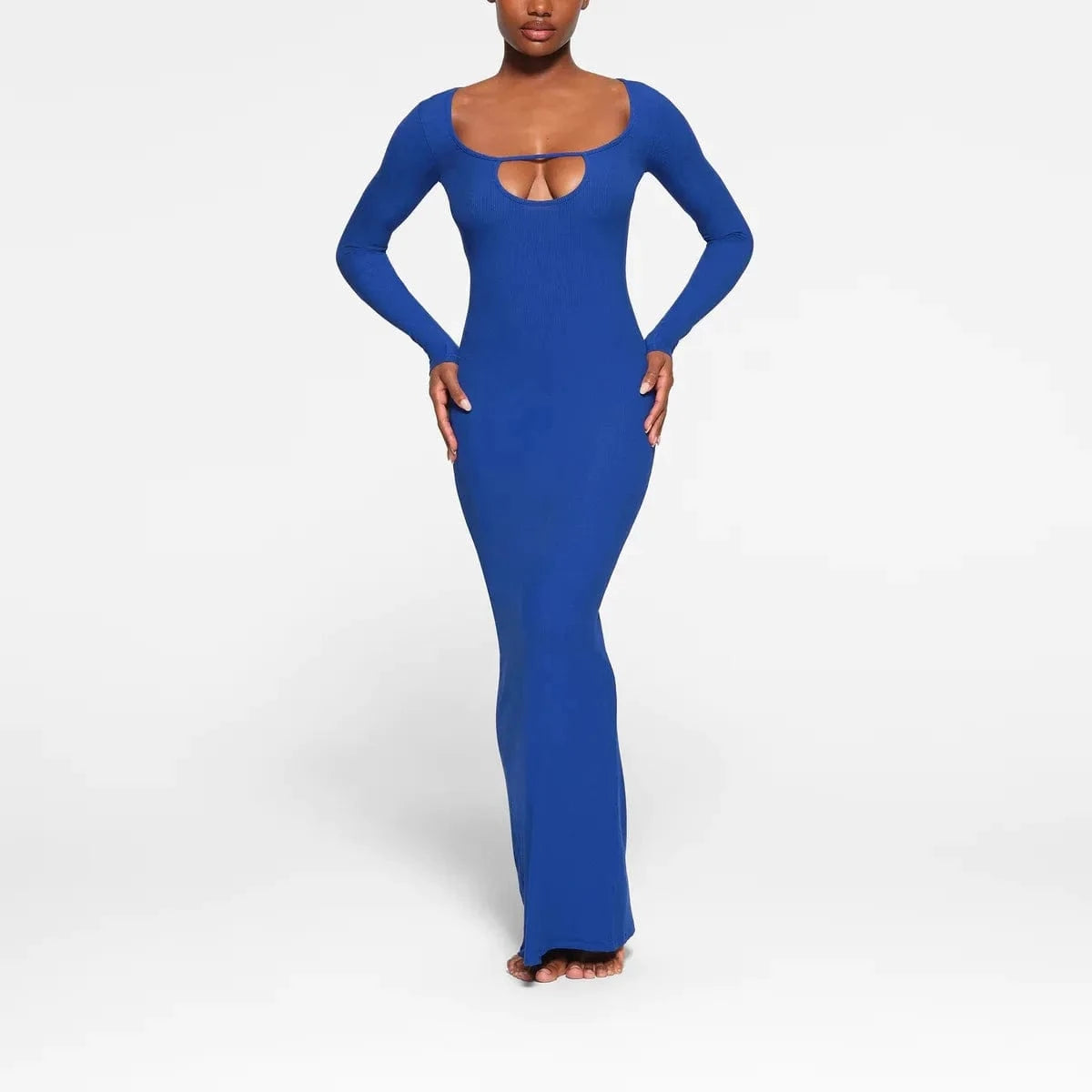 Wholesale 2024 Womens  sexy night dress maxi  a-line elegant bodycon dress autumn and winter  long black maxi dress